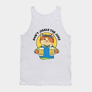 Don't Jiggle the Jugs Beer Cat Tank Top